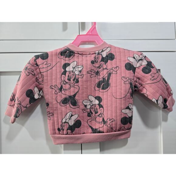 Disney Baby Minnie Mouse Pink Sweatshirt – Size 12M - Picture 6 of 15